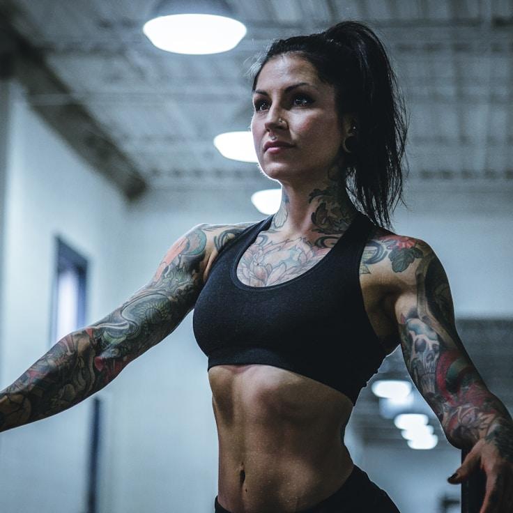 Group fitness class in a modern studio setting